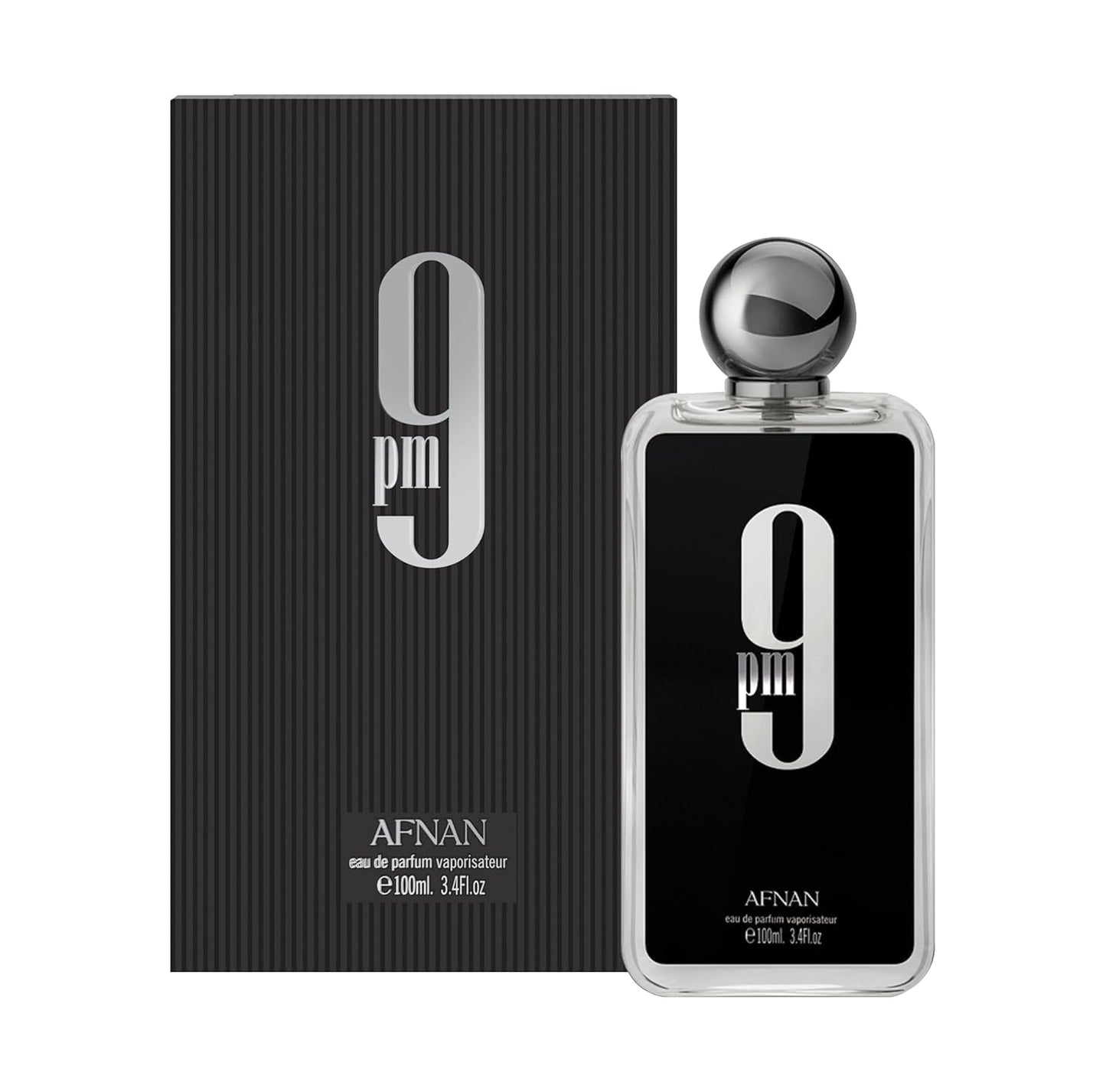 Afnan 9 PM For Men Eau De Parfum Spray Size: 3.4 FL OZ / 100ml