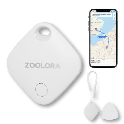 Zoolora Smart Air Tracker for Pets, Keys & Luggage (White, 1 Pack)