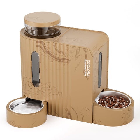 Zoolora Gravity Automatic 2-in-1 Pet Feeder & Water Dispenser