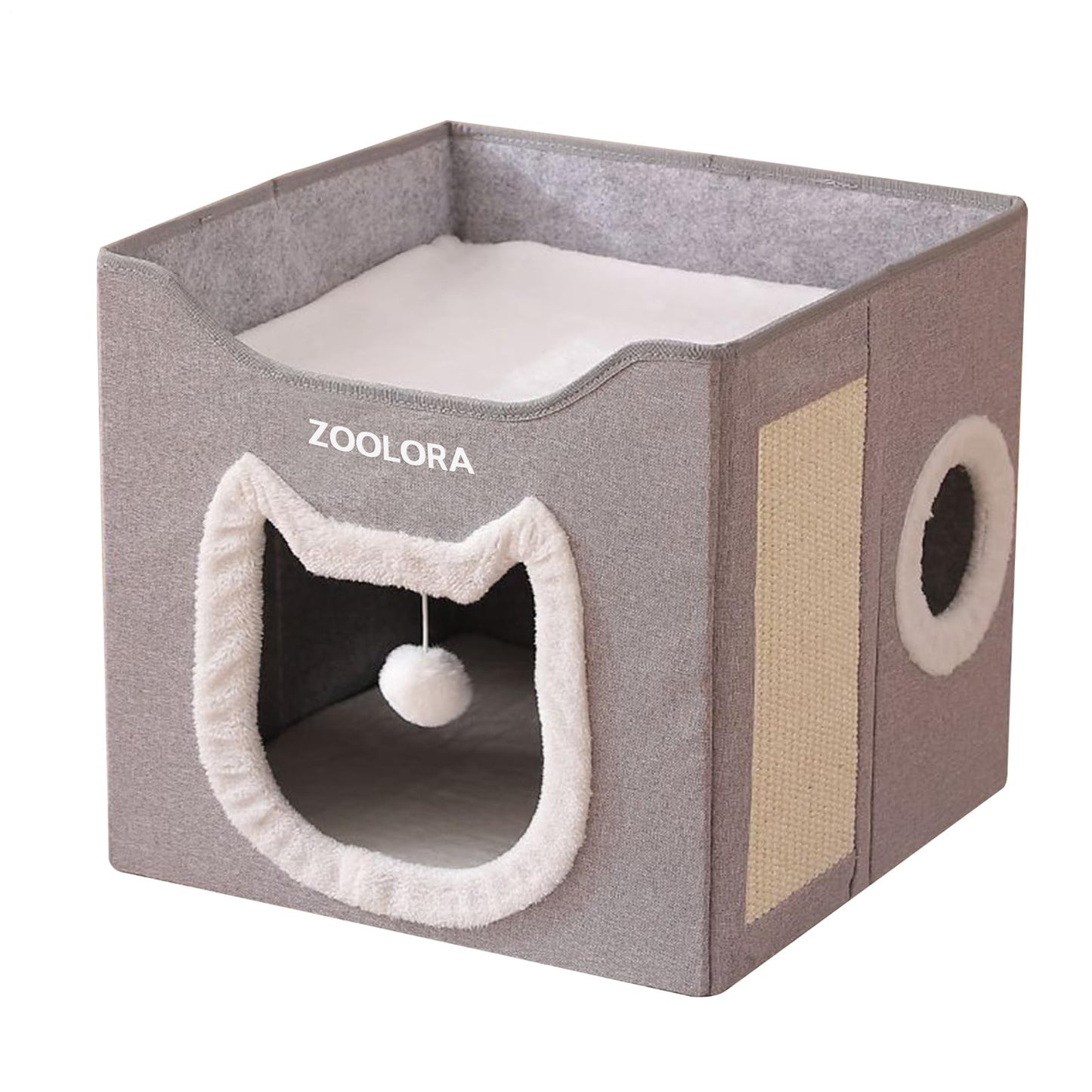 Zoolora Foldable 2-Layer Cat House Pet Furniture