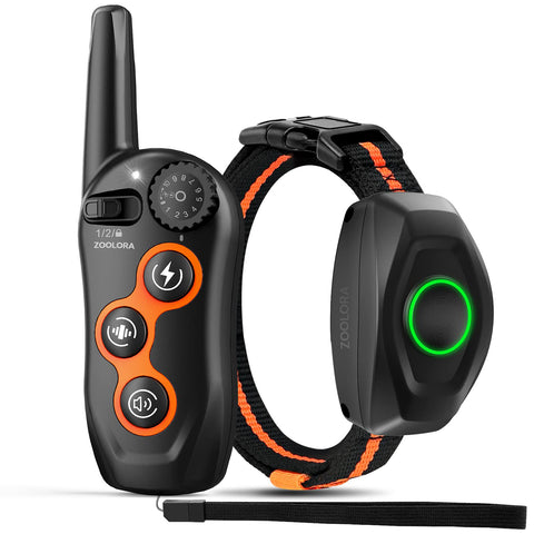 Zoolora IPX7 Waterproof Dog Shock Collar with Remote (1300ft)