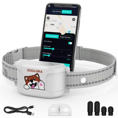 Zoolora GPS Dog Collar with Wireless Electronic Boundary & Training