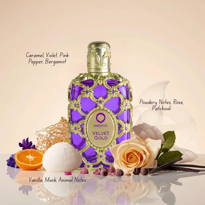 Orientica Velvet Gold Eau de Parfum Spray Size: 2.7 FL OZ / 80 ml