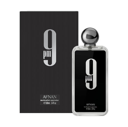 Afnan 9 PM For Men Eau De Parfum Spray Size: 3.4 FL OZ / 100ml