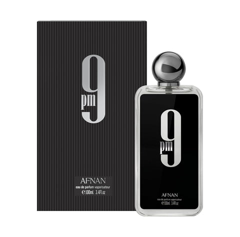 Afnan 9 PM For Men Eau De Parfum Spray Size: 3.4 FL OZ / 100ml
