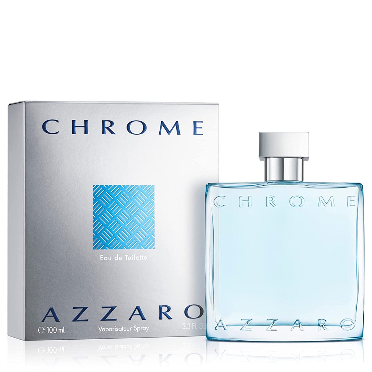 Azzaro Chrome for Men Eau de Toilette Spray Size:  3.3 FL OZ / 100ml