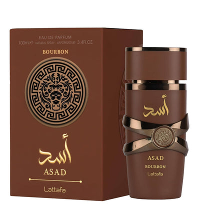 Lattafa Asad Bourbon Eau de Parfum Spray Size: 3.4 FL OZ / 100ml